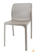 Nardi Bit Stuhl Gartenstuhl Terassenstuhl Balkonstuhl Kunststoffstuhl Taupe475