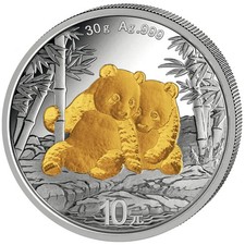 Silbermünze China Panda 2026