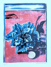 Womacka, Walter (1925 - 2010) "Blaue Rose", signiert, 2006