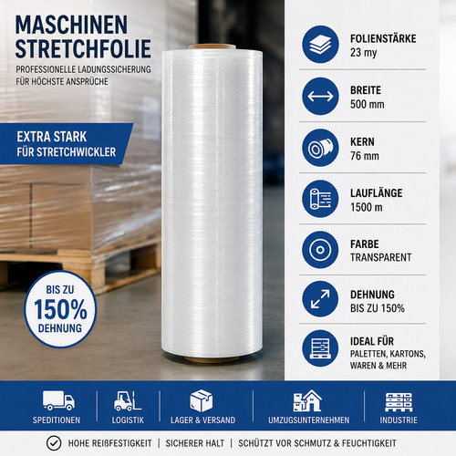 Maschinenstretchfolie 23my
