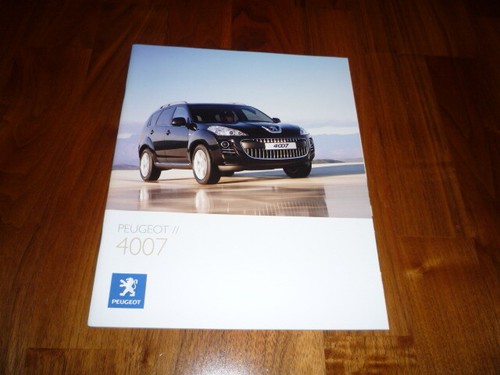 Peugeot 4007 prospekt brochure - peugeot,