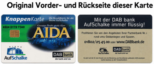 Knappenkarte schalke oper - knappenkarte, aida
