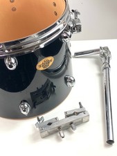 Pearl Floor Tom 14x12 schwarz hängende Pauke mit Aufsatz und Target Pearl Stange