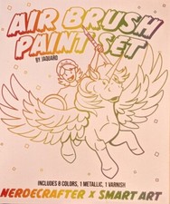 Airbrush paint set by Jacquard nerdcrafter x Smart Art 8 Farben ungeöffnet