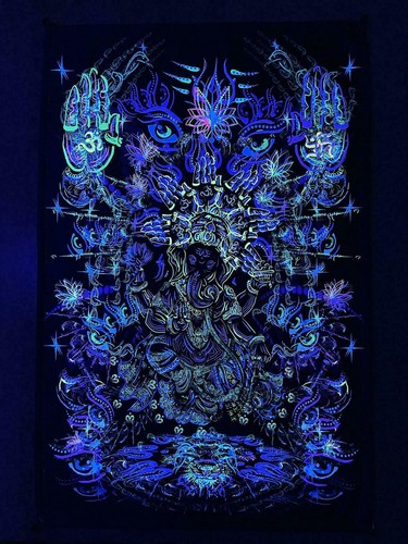 Backdrop psychedelisch - uv,