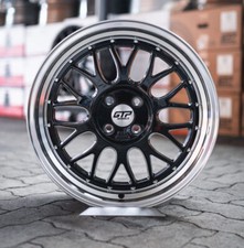 4x GTP WHEELS 020 7,5x17" 5x100 ET35 60.1 Schwarz poliert TÜV Gutachten