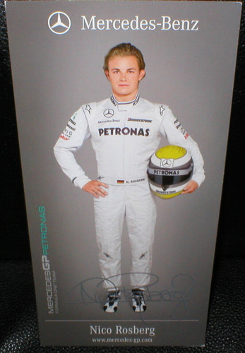 Nico rosberg autogramm die - rosberg,,