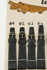 Uhrenarmband Uhrband  Krokodilband Echt Kroko 17 18 19mm Vintage Alligator Strap