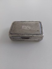 Silberdose - Pillendose - 800er Silber - innen vergoldet