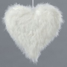 Federherz Hochzeitsdeko