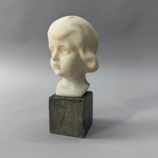 Alabaster Mädchenbüste um