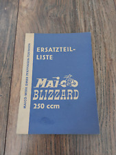 Original Ersatzteilliste Maico Blizzard 250 ccm Motorrad Oldtimer