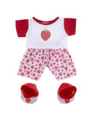 Teddybär outfit erdbeere - ", "