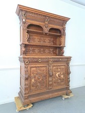 Buffet Gründerzeit Antik Eiche Kredenz Anrichte Historismus unbearbeitet S9