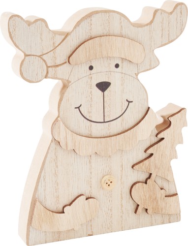 Vbs holzfigur elch 13x2x15 - vbs, 13x2x15.5