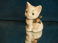 3 Figur Katze Keramik