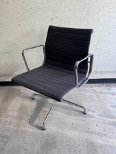 Vitra EA 108 Hopsak Bürostuhl Drehbar Konferenzstuhl Grau Alu Chrom