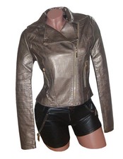 Kunstlederjacke Jacke METALLIC