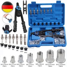 Nietmutternzange Gewindenieten Zange Set 160-Nietmuttern M3-M12 Nietmutternzange
