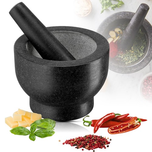 Mörser mit stößel set aus - mörser,