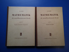 DDR Fachbuch Handbuch Lehrbuch Mathematik  metallbearbeitende Berufe HC -1/2 top