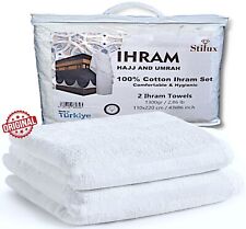 Stilux® Ihram Kleidung Herren-Kinder 100% Baumwolle für Umrah & Hajj Ahram Ehram