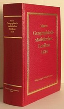 Ritters Geographisch-statistisches Lexikon 1874 Reprint Ortsverzeichnis Ritter's