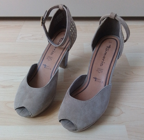 Tamaris damen pumps - pumps, wildleder
