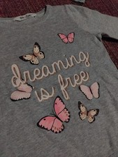 H M TCM Tchibo Mädchen LA Shirt Pullover Schmetterling 🦋 Leggings Jeans 122 128