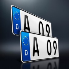2 Kfz Kennzeichen | 330 x 110