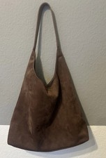 Schultertasche Damen Wildlederimitat No Name Braun Neu?