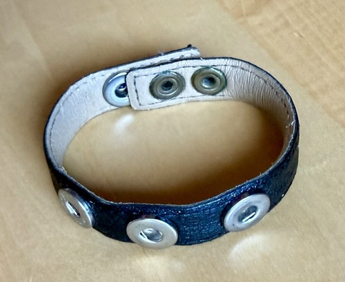 Lederarmband schwarz morella - lederarmband,