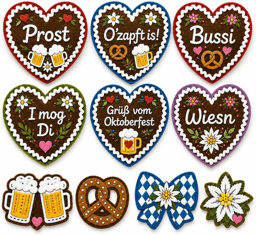 Oktoberfest anstecker set - oktoberfest,