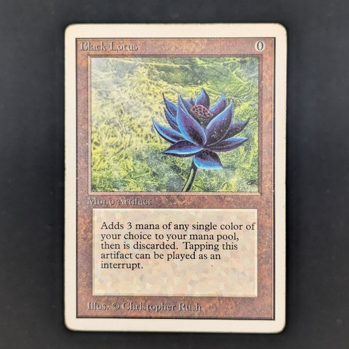 Mtg black lotus - black, (pl)