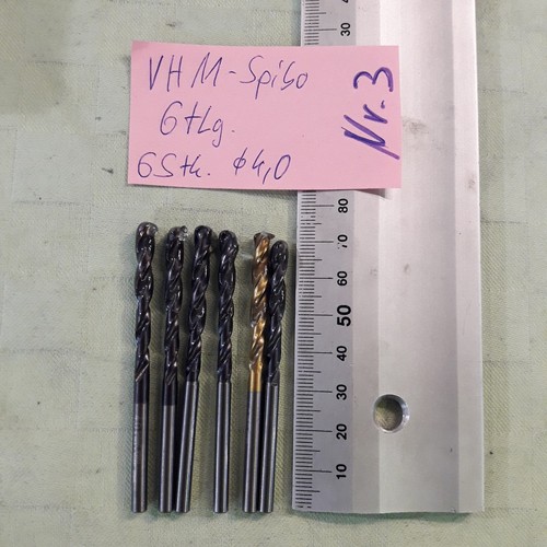 Vhm spiralbohrer set 6tlg - vhm-spiralbohrer-set,, 6x