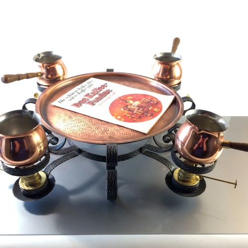 Vintage kaffee fondue mit - vintage,