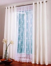 Gardine, Jacquard, mit