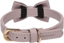 Violet lederhalsband 35cm - lederhalsband, 29-35cm