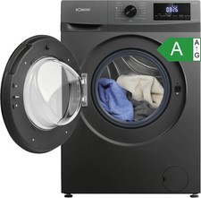 Waschmaschine Frontlader 8kg 1400U/min Schwarz Inverter leise