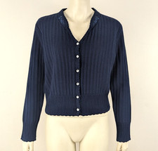 SPIETH & WENSKY TRACHTEN STRICKJACKE MARINE BLAU GR. XL CARDIGAN JACKE 2511038