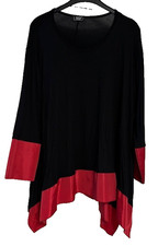 Tunika AKH schwarz rot  neuwertig Lagenlook