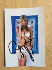Claudia Schiffer Autogrammkarte 10x15 cm Original Signiert
