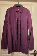 Marvelis Herrenhemd Gr. 40 (dunkelrot/dunkel lila)