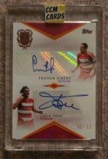 Franck Ribery Luca Toni Dual /33 #10 | Topps FC Bayern 125 Jahre Anniversary Set
