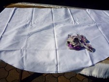 Ddr handarbeit tischdecke - tischdecke, rund