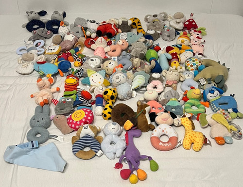 64x baby plüsch - baby, rassel