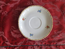 Apulum Porzellan Untertasse - Streublümchen / Goldrand - DM: 15,0 cm