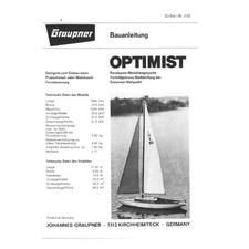 Bauplan Optimist Modellbauplan