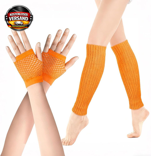 Elastische neon beinstulpen - elastische,