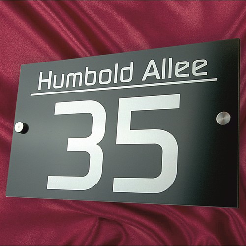 Hausnummernschild hausnummer - hausnummernschild,